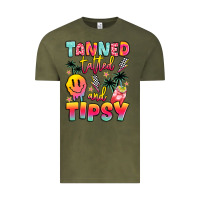 Vintage Olive tanned tattled and tipsy Vintage Tee - JahusDesignShop