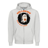 Dove Grey Daddy Shark Boo Boo Zipper Hoodie - Bettercallsaul