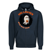 Navy Daddy Shark Boo Boo Zipper Hoodie - Bettercallsaul
