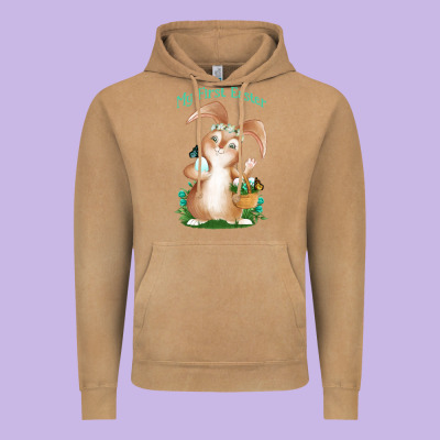 Babies First Easter Boys Vintage Hoodie Designed By Jasminsmagicworld