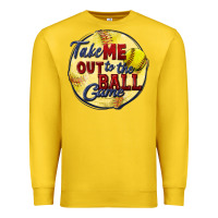 Lemon take me out to the ball game softball Premium Sweatshirt - CowGirlArtShop