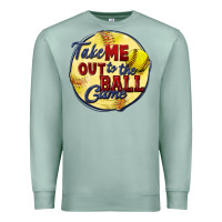 Seafoam take me out to the ball game softball Premium Sweatshirt - CowGirlArtShop