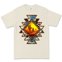 Bone cowhide leopard sunset aztec Premium Tee - JahusDesignShop