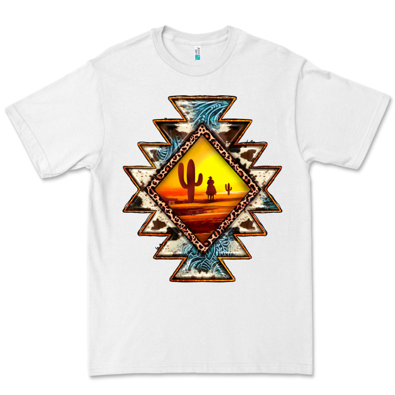 Cowhide Leopard Sunset Aztec Premium Tee by JahusDesignShop | Teevron