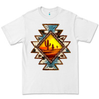 White cowhide leopard sunset aztec Premium Tee - JahusDesignShop