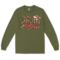 Army Green santa baby Long Sleeve Tee - MaliasSmallBusiness