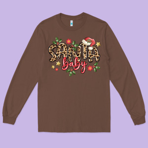 Santa Baby Long Sleeve Tee Designed By Maliassmallbusiness