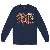 Navy santa baby Long Sleeve Tee - MaliasSmallBusiness