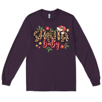 Plum santa baby Long Sleeve Tee - MaliasSmallBusiness