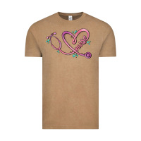 Vintage Coffee nurse heart Vintage Tee - MaliasSmallBusiness