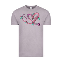 Vintage Zinc nurse heart Vintage Tee - MaliasSmallBusiness