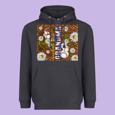 Baseball Grandma Heavyweight Hoodie Designed By Tumblerdesignbyshophia