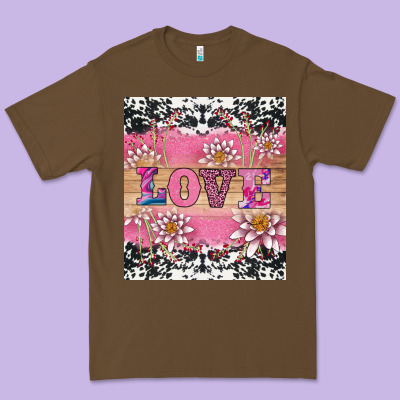 V.d Love And Lotus Tumbler Premium Tee Designed By Adodesignshop