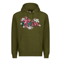 Army Green strong cancer awareness Premium Hoodie - CowGirlArtShop