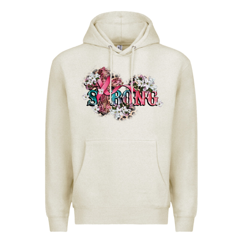 Strong Cancer Awareness Premium Hoodie by CowGirlArtShop | Teevron