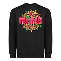 Black mama christmas lights Heavyweight Sweatshirt - MaliasSmallBusiness