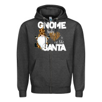 Charcoal Heather Gnome Body s Me Like Santa Zipper Hoodie - Bettercallsaul