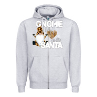 Heather Grey Gnome Body s Me Like Santa Zipper Hoodie - Bettercallsaul