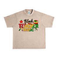 French Oak black teacher magic juneteenth Urban Heavy Tee - MaliasSmallBusiness