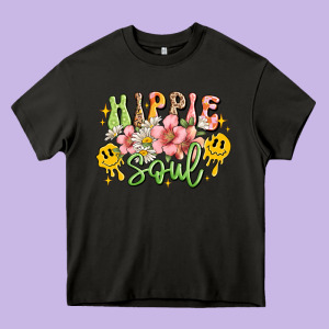 Hippie Soul Heavy Core Tee Designed By Jahusdesignshop