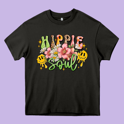 Hippie Soul Heavy Core Tee Designed By Jahusdesignshop