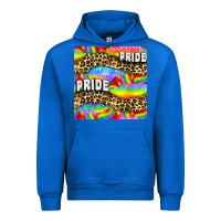 Cobalt Pride lgbtq leopard with love and rainbow seamless Urban Hoodie - BundleAndBundleShop