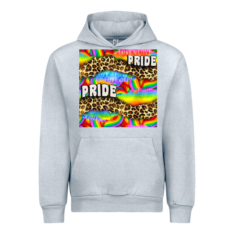 Pride Lgbtq Leopard With Love And Rainbow Seamless Urban Hoodie by BundleAndBundleShop | Teevron
