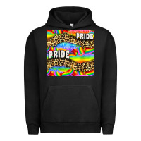 Pigment Black Pride lgbtq leopard with love and rainbow seamless Urban Hoodie - BundleAndBundleShop