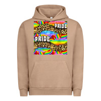 Pigment Burro Pride lgbtq leopard with love and rainbow seamless Urban Hoodie - BundleAndBundleShop