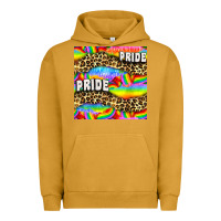 Pigment Peanut Butter Pride lgbtq leopard with love and rainbow seamless Urban Hoodie - BundleAndBundleShop