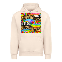 Sandshell Pride lgbtq leopard with love and rainbow seamless Urban Hoodie - BundleAndBundleShop