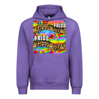 Tulip Pride lgbtq leopard with love and rainbow seamless Urban Hoodie - BundleAndBundleShop