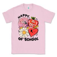 Bubblegum Pink happy 100 days of school Classic Tee - MaliasSmallBusiness