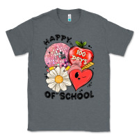 Charcoal Heather happy 100 days of school Classic Tee - MaliasSmallBusiness