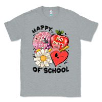 Heather Grey happy 100 days of school Classic Tee - MaliasSmallBusiness