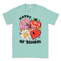 Seafoam happy 100 days of school Classic Tee - MaliasSmallBusiness