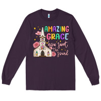 Plum amazing grace how sweet the sound Long Sleeve Tee - MaliasSmallBusiness