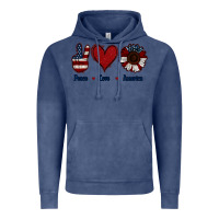 Vintage Denim Peace Love America Vintage Hoodie - Jasminsmagicworld