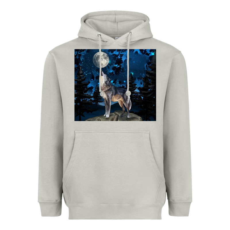 Wolf Howling At The Moon Heavyweight Hoodie by TumblerDesignByShophia | Teevron