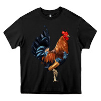 Black cockerel Heavy Core Tee - JahusDesignShop