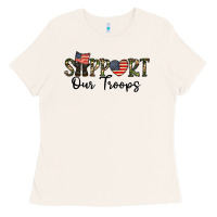 Bone support our troops Ladies Tee - CowhideDigitalArt