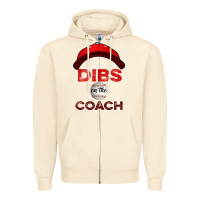 Sandshell Dibs On The Coach Baseball Zipper Hoodie - Bettercallsaul