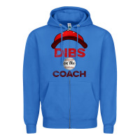 True Royal Dibs On The Coach Baseball Zipper Hoodie - Bettercallsaul