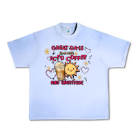 Grape Ice great days start with iced coffee and gratitude Urban Heavy Tee - MaliasSmallBusiness