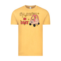 Vintage Mustard i'm comin in fast Vintage Tee - MaliasSmallBusiness