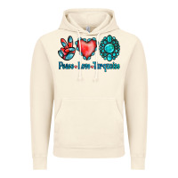 Vintage Artic Peace Love Turquoise Vintage Hoodie - Jasminsmagicworld