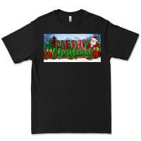 Black merry christmas with santa claus license plate Premium Tee - BundleAndBundleShop