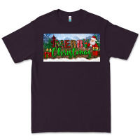 Plum merry christmas with santa claus license plate Premium Tee - BundleAndBundleShop