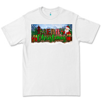White merry christmas with santa claus license plate Premium Tee - BundleAndBundleShop