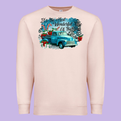 Its The Wonderful Time Of The Year Truck Premium Sweatshirt Designed By Cowgirlartshop